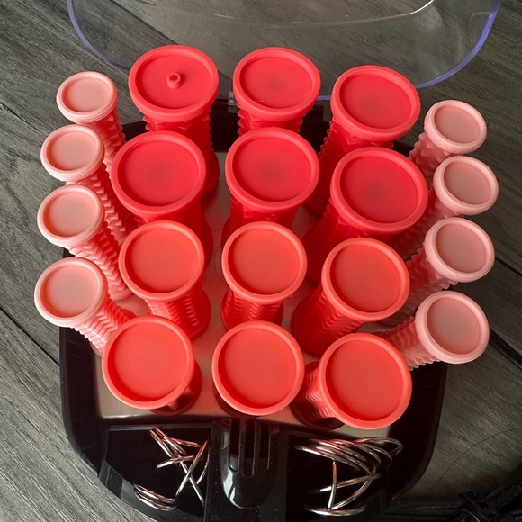 Conair Compact Hot Rollers Coral Curls & Waves HS83N with Pins - Picture 4 of 6